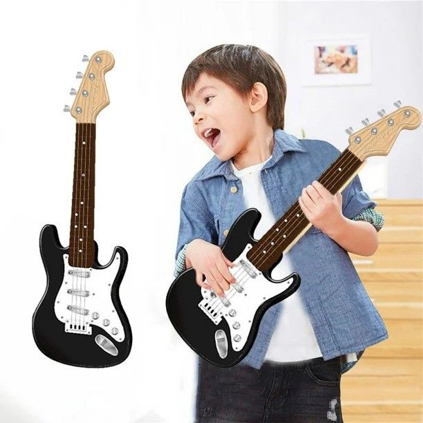 Guitar Toy For Kids, 4 Strings Electric Guitar Musical Instruments For Childeren