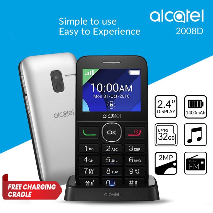 Alcatel 2008D Dual Sim Feature Keypad Mobile Phone