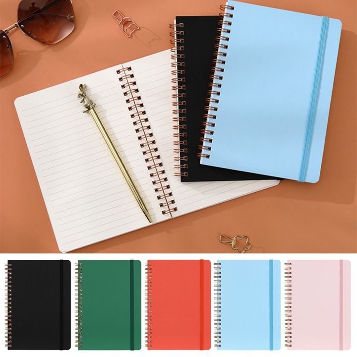 Multi-purpose B6 Coil Notebook Thicken Spiral Binding Diary Book Strap Design Writing Book Students Stationery