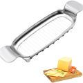 Butter And Cheese Slicer, Stainless Steel Multipurpose Cheese Slicer Food Cutter, Butter Slicer Cutter Cheese Slicer Durable GHAN. 