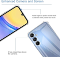 Samsung F15 5G / Samsung M15 5G Crystal Clear Cover with Camera Protection Reinforced Corner Bumper Clear Transparent Shockproof Soft Cover Case. 