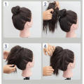 Elastic hair ring Chignon hair bun Trendy Easy-to-use design Natural colors Wig extensions Female hair accessory High-quality materials False hair pieces for Daily hairstyle Party or special occasion. 