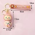 New Labubu the monster Creative Labubu Cute Cartoon Figure Key Chain Bag Car Key Chain Gift Pendant, Labubu. 