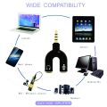 3.5mm Audio Jack to Headphone Microphone Splitter Converter Adapter (Specially Design for Mobile and Tablet). 
