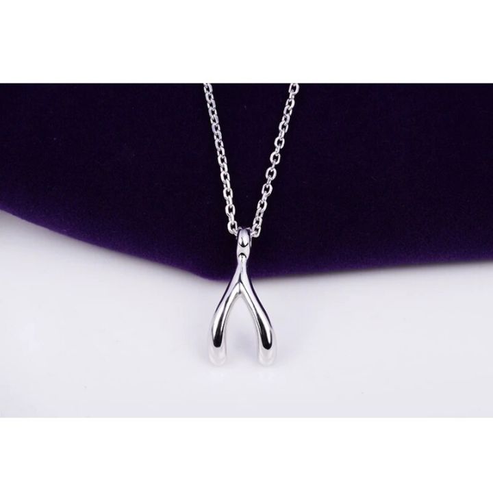 Poputton%20Fashion%20Kpop%20Wishbone%20Pendant%20Necklace%20Women%20Dogeared%20Wish%20Silver%20Plated%20Chain%20Necklace%20Collier%20Femme%202023%20Jewelry%20-%20Image%205