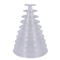 10 Tier Cupcake Holder Stand Round Macaron Tower Stand Clear Cake Display Rack for Wedding Birthday Party Decor. 