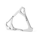3-Hook Carabiner Triangle Hanging Buckle Tent Torch Hanger Keychains Multifunctional Stainless Camping Backpack Hanging Hook Hang. 