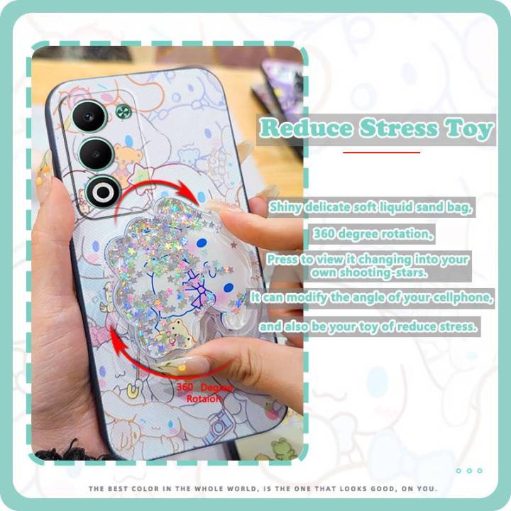 TPU%20Protective%20Phone%20Case%20For%20OPPO%20A5%205G/4G%202025%20Global%20Anti-knock%20Quicksand%20cute%20Durable%20Cartoon%20Glitter%20Kickstand%20-%20Image%203