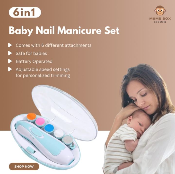 Electric Nail Trimmer Set For Baby