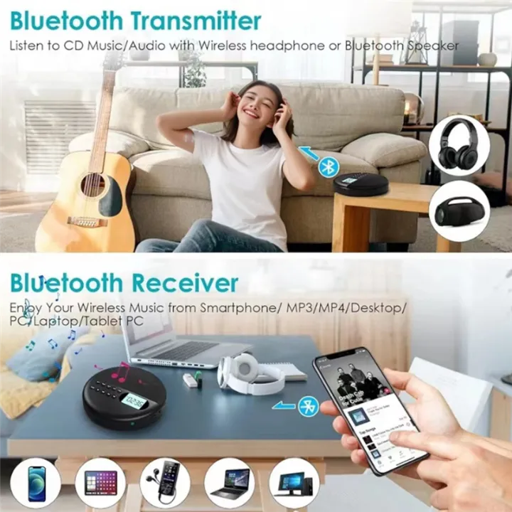 (COKP)%20Portable%20CD%20Player%20and%20MP3%20Player%20with%20Anti%20Skip%20Protection%20and%20Dual%20Stereo%20Speaker,%20Adjust%20Bluetooth%20Player%20Walkman%20-%20Image%207