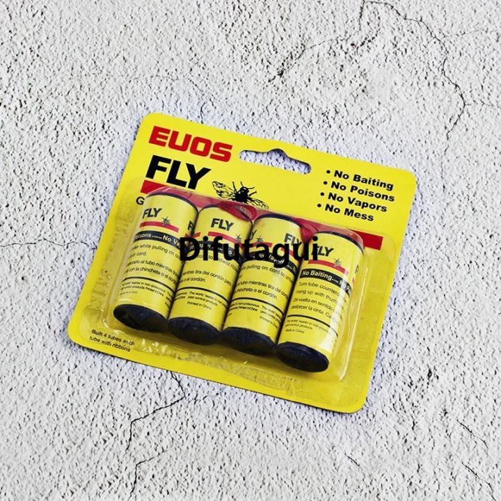 Sticky Fly Ribbons Difutagui 4Pcs Sticky Fly Ribbons Roll Double Sided flies Paper Strips ...