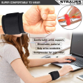 Strauss Wrist Support , Free Size, (Black) Comes in Pair | Durable Neoprene Material Wrist Support Band | Wrist Support Band - 1 Pair. 