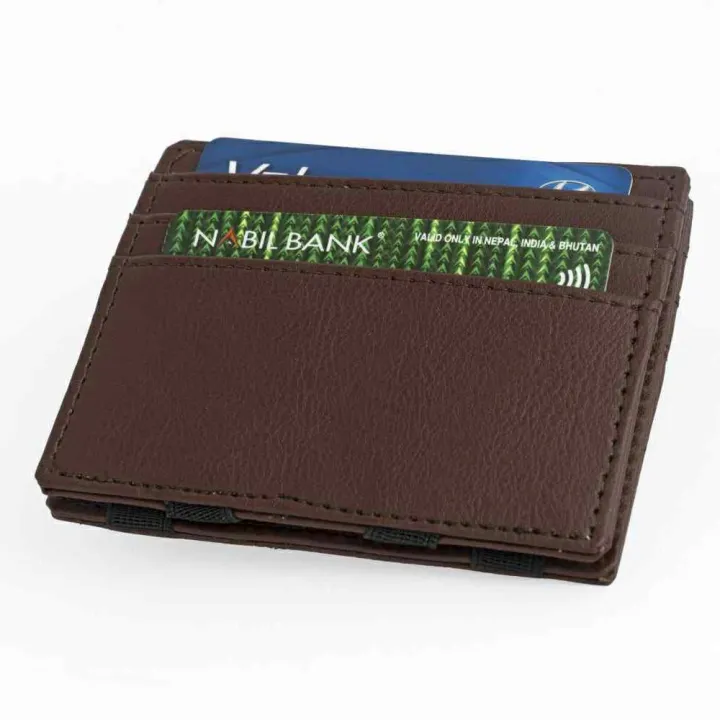 Magic%20Money%20Clip%20Vegan%20Leather%20Slim%20Wallet%20Magic%20Men's%20Card%20Holder%20Magic%20Wallet%20and%20Credit/ID%20Case%20Mini%20Bifold%20Wallet%20(Black,Coffee,Brown)%20For%20Men%20-%20Image%203