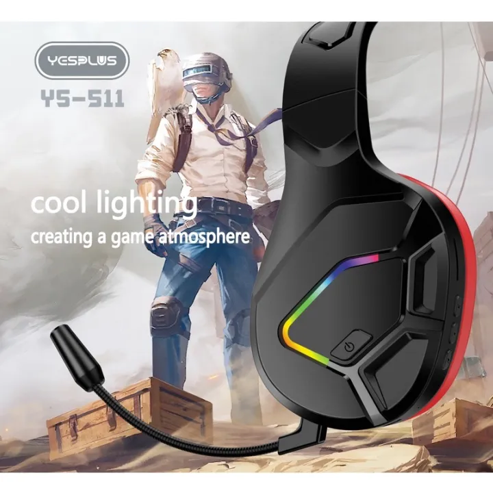 YESPLUS%20YS-511%20Headset%20Handsfree%20Gaming%20Wireless%20Earphone%20Mic%20High%20Sound%20-%20Image%202