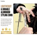 Sutuiying New Aluminium Rat Tail Combs Spirial Handle Heat Resistant Women Luxury Smooth Hair Comb Multi Functonal Barber Styling Tools For Men. 
