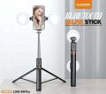Plokama Tripod Live K9 Pro  Bluetooth Remote With LED Flashlight Selfie Stick. 