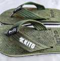 Comfortable Green Kito Slippers – Anti-Skid Rubber Sole. 