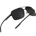 Metal Frame Black Trendy Premium Sunglasses For Men. 