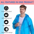 3 in 1 combo waterproof Rain Coat, Shoes Cover & Mobile Pouch for Women, Men, Kids, Camping, Hiking, Fishing, Outdoor Activities. 