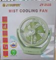 4000mAh Lithium Battery, AC/DC, Low Noise, Battery Standing Fan Rechargeable Four Speeds Portable Mist Cooling Table Fan JYSUPER JY-2533 Mist Cooling Fan. 