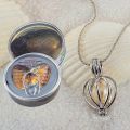 ANX Wish Pearl Necklace Making Kit,Oysters with Pearls Inside, DIY Love Necklace Gift Set For Her / Pendant For Her. 