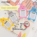 DISICHEN 【2025 Version】 School Supplies Calculator Battery Powered Counting Creative Cute Bear Shape 8-Digit Desktop Small Calculator. 