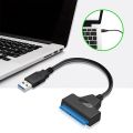 USB 2.0 to SATA Adapter Converter Cable 22Pin Drive Free 2.5" SATA HDD SSD for Laptop. 