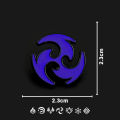 Genshin Impact Game Electro Element Pin Brooch Raiden Shogun Unisex Gift Item. 