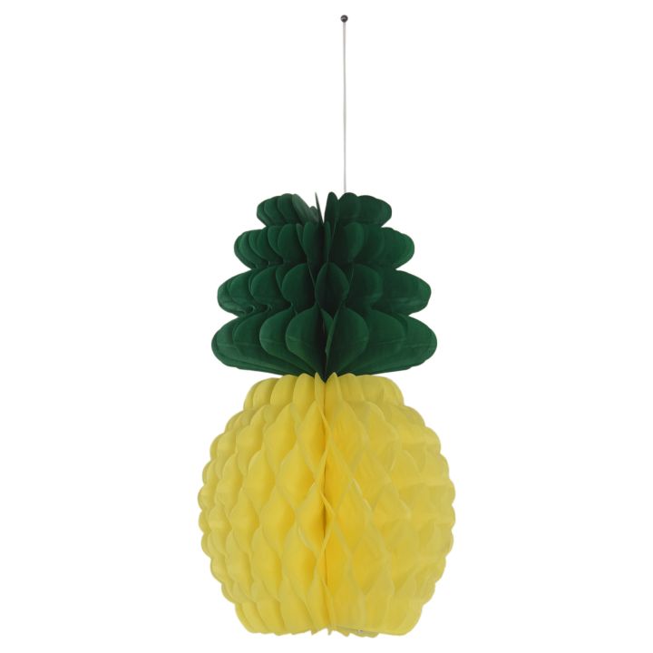 NAMUNY 12 Pack Pineapple Honeycomb Centerpieces Tissue Paper Pineapple 8 Inch Supplies Table Hanging Decoration Hawaiian Luau Birthday Wedding Home Favor