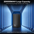 Ultima 20K Ultra Max Powerbank| 100W Power Delivery | 20000 mAh | Fast Charging | Full Metal Body | Multi Layers Fire Protection | LED Display | Triple Ports | Supports PD, QC3.0, Universal Compatibility | 2 Way Charging | ChargeSafe Technology Power. 