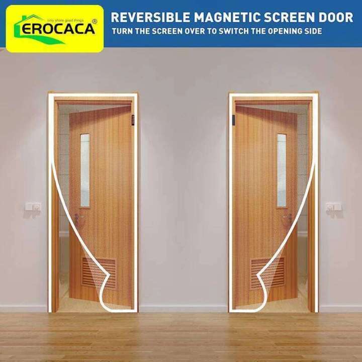 EROCACA%20Side%20Open%20Magnetic%20Door%20Screen%20Mosquito%20Net%20Custom%20Curtain%20Fly%20Insect%20Anti-mosquito%20Invisible%20Mesh%20For%20Summer%20Indoor%20-%20Image%203