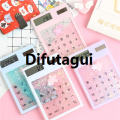 Difutagui Creative quicksand cute calculator transparent calculator solar Bargain price energy calculator student portable touch mini Solar calculator. 
