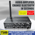 DAC Bluetooth 5.3 Audio Receiver Digital to Analog Converter 3.5mm AUX//Coaxial/USB U-Disk Karaoke Wireless Adapter. 