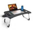 Drawer Foldable Computer Side Table Laptop Desk Adjustable Computer/Laptop Study Table. 