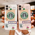 AnDyH Casing For Xiaomi Redmi Note 11 Pro 4G 5G Case Fashion Starbucks Label Full Cover Camera Protection Sofr Rubber Casess. 