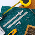 Sptrry6Inch 15Cm Pocket Ruler Stainless Steel Ruler Detachable Clip Steel Pocket Clip Scale Gauge Ruler Metric British SystemB. 
