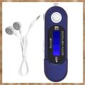 MP3 Player with Earphone 8GB, Portable with LCD Screen for Walking Running (Blue). 
