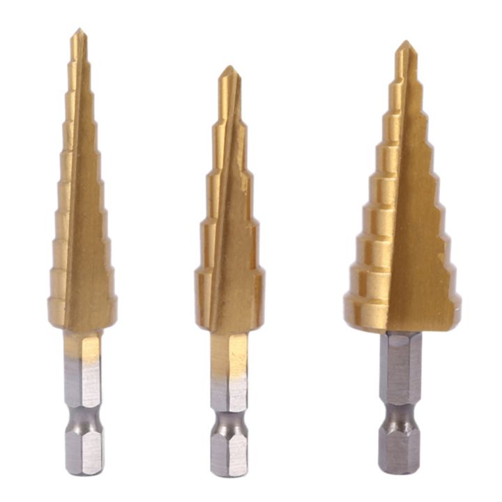 NAMUNY%206%20pcs%20HSS%20Titanium%20Step%20Drill%20Bit%20Set%20&%202%20pcs%20Automatic%20Center%20Punch%20-%20Image%203