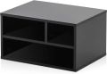 Kamakhya Shopping Printer Stands with Storage, Desktop Office Printer Riser Shelf with 3 compartments, 2-Tier Wood Paper Desk Organizers for Home Workspace, Black,.... 
