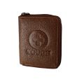 100% Genuine Tough Leather Wallet for Men Big Size,Blue book. 