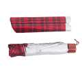 Red Checkered Wind/Sun/Rain Proof Umbrella  - Set Of 2. 