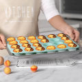 Silicone Round Mold DIY Muffin Cookies Donut Fondant Baking Pan Non-Stick Pudding Cake Molds Chocolate Baking Tools LUKE. 