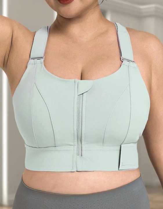 Sports Bra - Front Zip  Adjustable Sport Bra