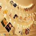 Plastic Photo Clip Led String Lights For Home Decor. 