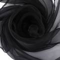 Lovely Fashion Plain Square Chiffon neck Scarf Scarves 70 cm x 70cm (Black). 
