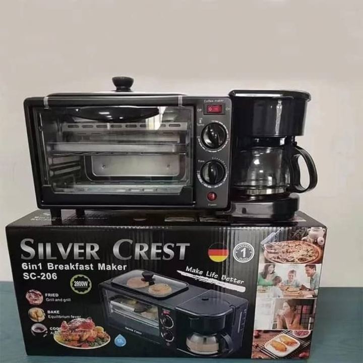 Silver Crest 3 In 1 breakfast Maker With A Free Baking Tray