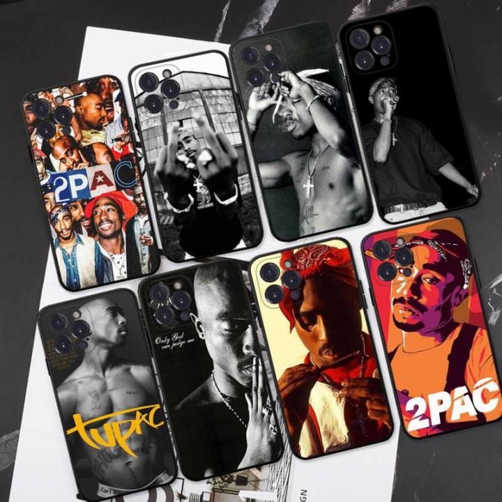 Rapper 2pac singer Tupac Phone Case For iPhone 14 11 12 13 Mini Pro XS Max Cover 6 7 8 Plus X XR SE 2020 Funda Shell