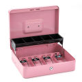 Security Lock Safe Box Key Cash Box With Money Tray Store House Metal Money Saving Organizer Slots Cash Register Drawer. 
