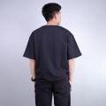 Black Basic T-shirt - Chinese Terry. 