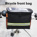 Cycling Bike Bicycle Insulated Front Bag MTB Bike Handlebar Bag Basket Pannier Cooler Bag With Reflective Strip CF8. 